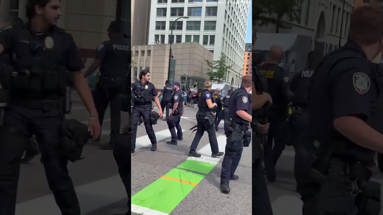 Spider-Man was arrested in downtown Minneapolis after attacking far-right agitator Jake Lang
