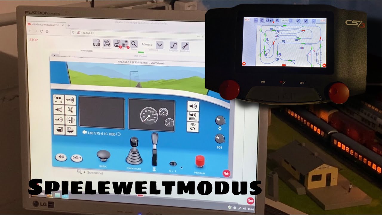 Märklin CS3 mit VNC Player