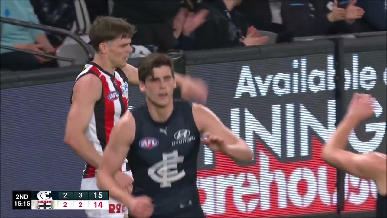 Lewis Young - AFL 2024 Round 24 Highlights - Carlton vs St Kilda