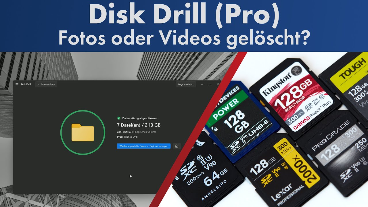 Gelöschte Fotos & Videos von SD-Karten wiederherstellen // Disk Drill [Deutsch | Werbung]