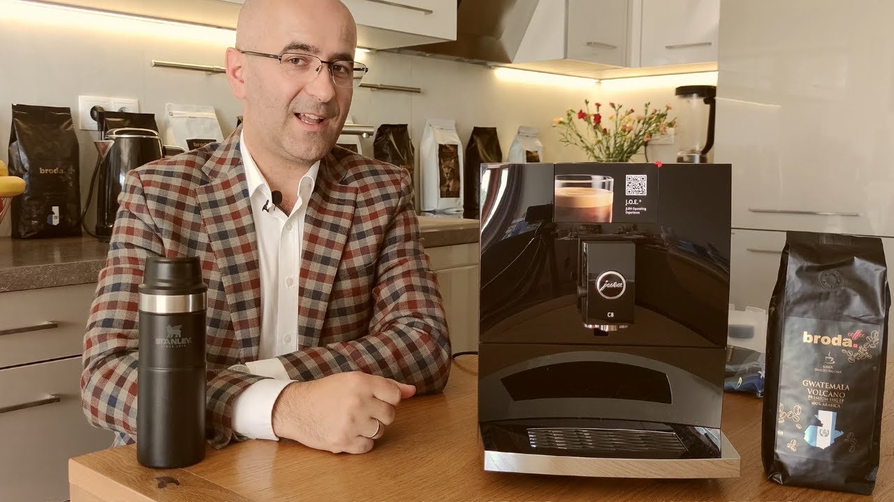 Jura C8 - unboxing, pierwsza kawa, recenzja ekspresu do kawy. broda.pl