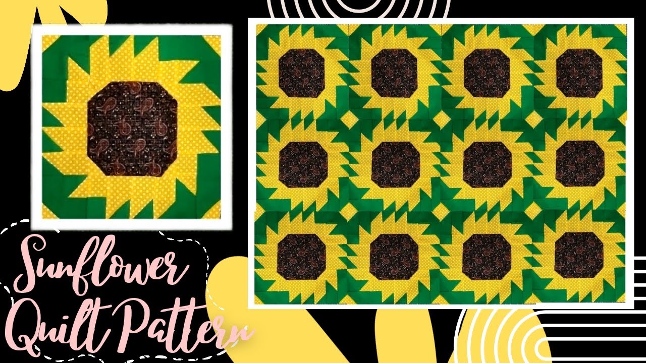 How To Make Sunflower Quilt Design | Cushion Cover Design | Faliya ki Design | #patchwork #quilting