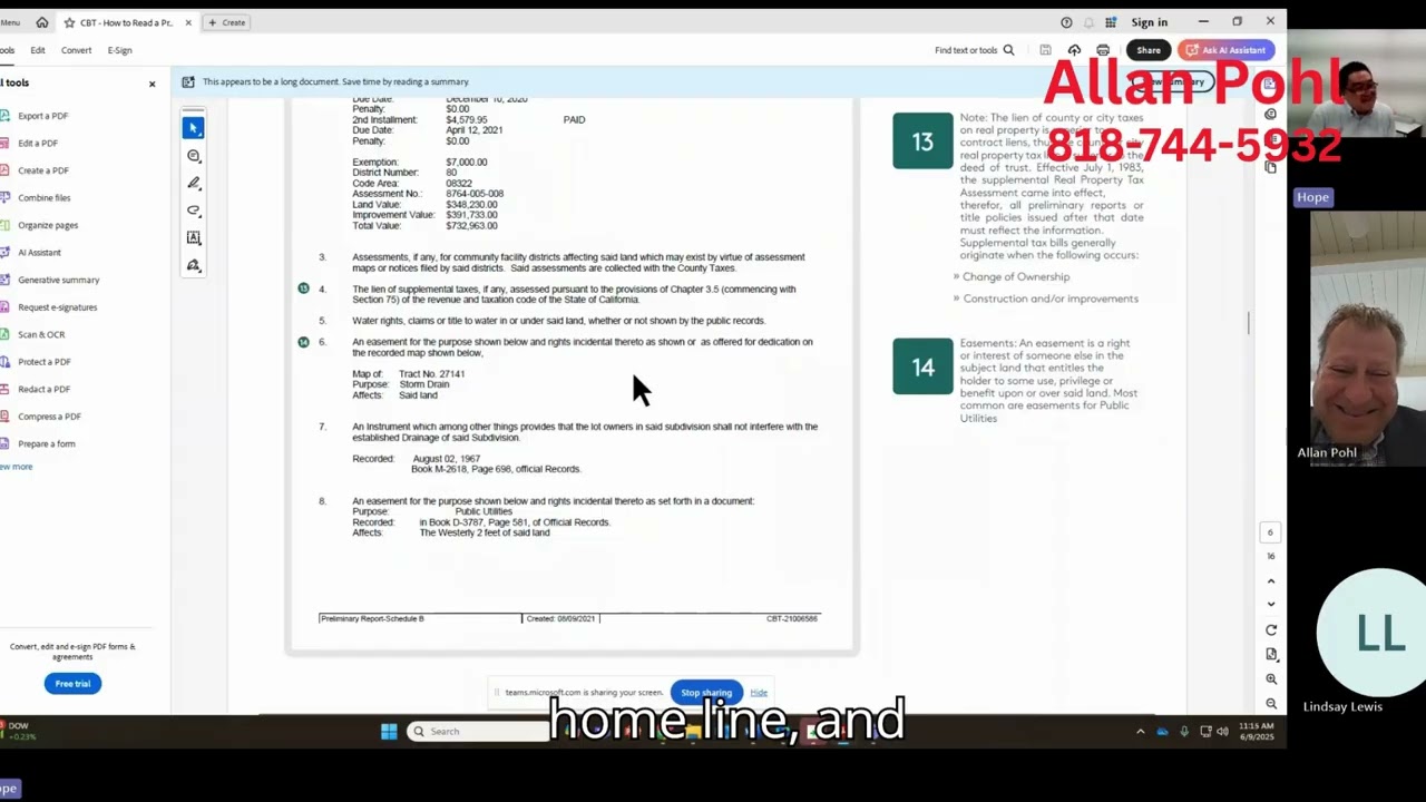 How To Read A Preliminary Title Report