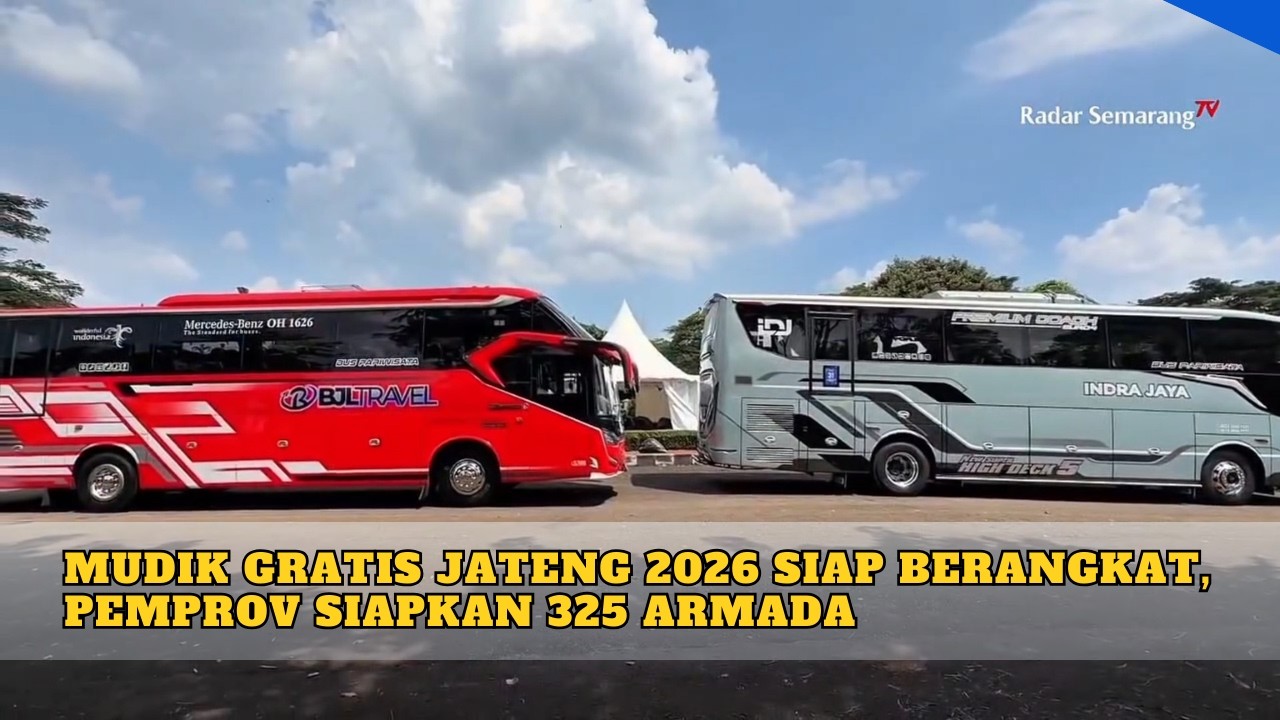 Mudik Gratis Jateng 2026 Siap Berangkat, Pemprov Siapkan 325 Armada