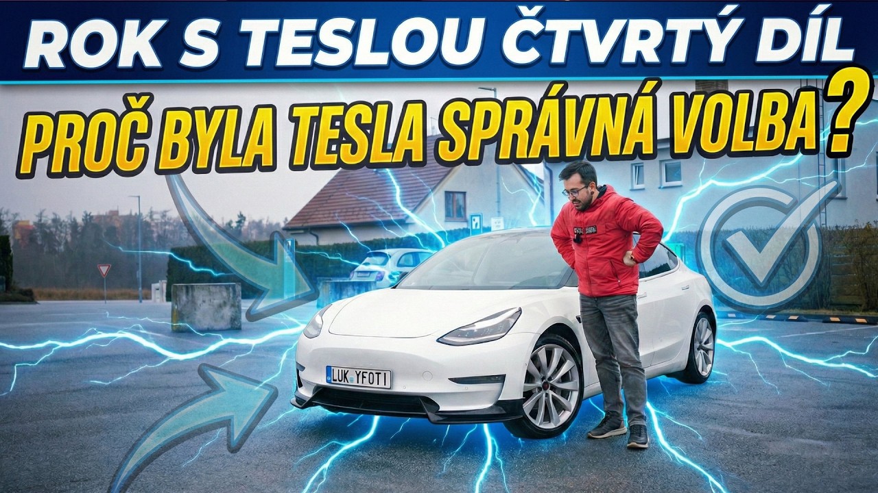 Rok s Teslou - proč byla Tesla opravdu správná volba? 🤩🔥 Závěrečný díl 4️⃣