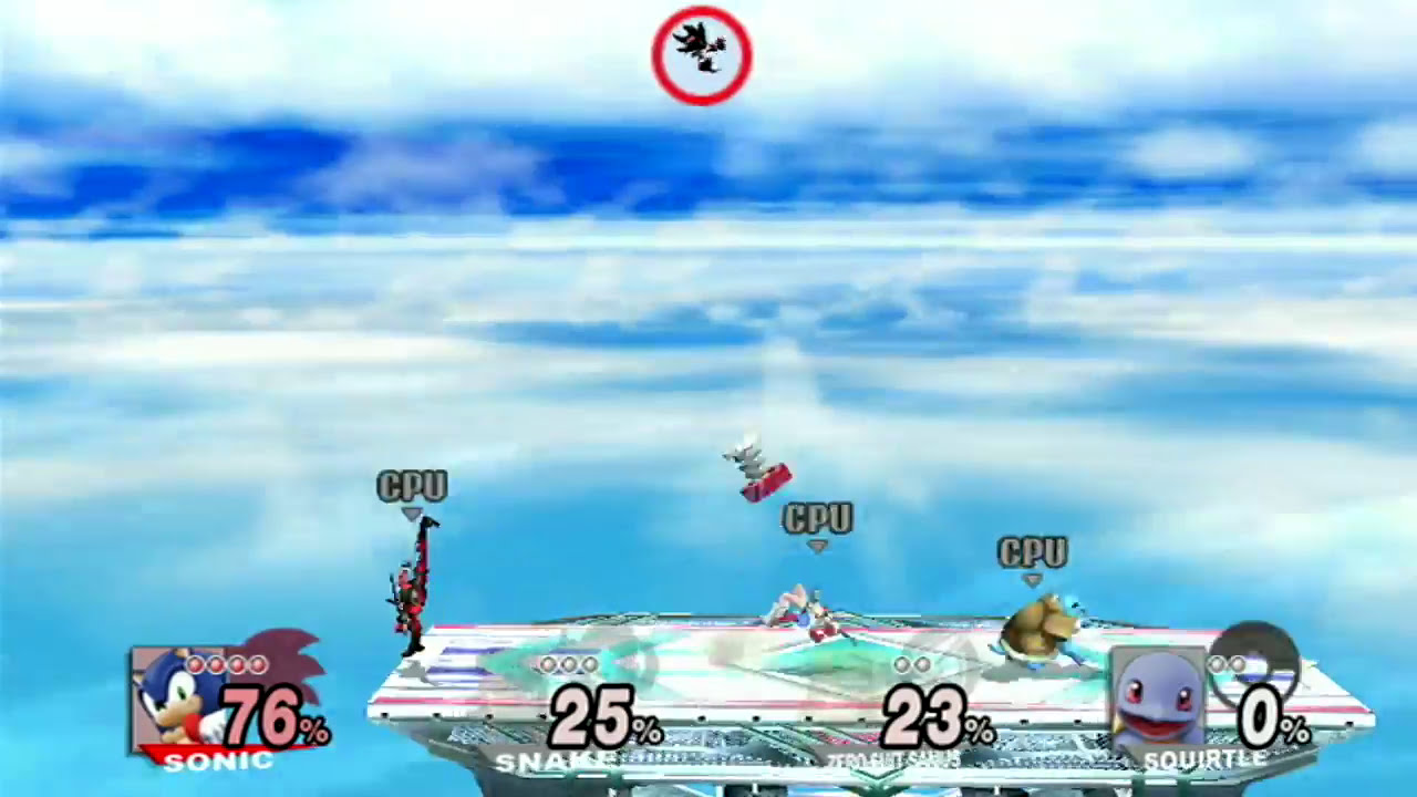 Super Smash Brothers. Brawl Hacks: Deadpool vs. Shadow