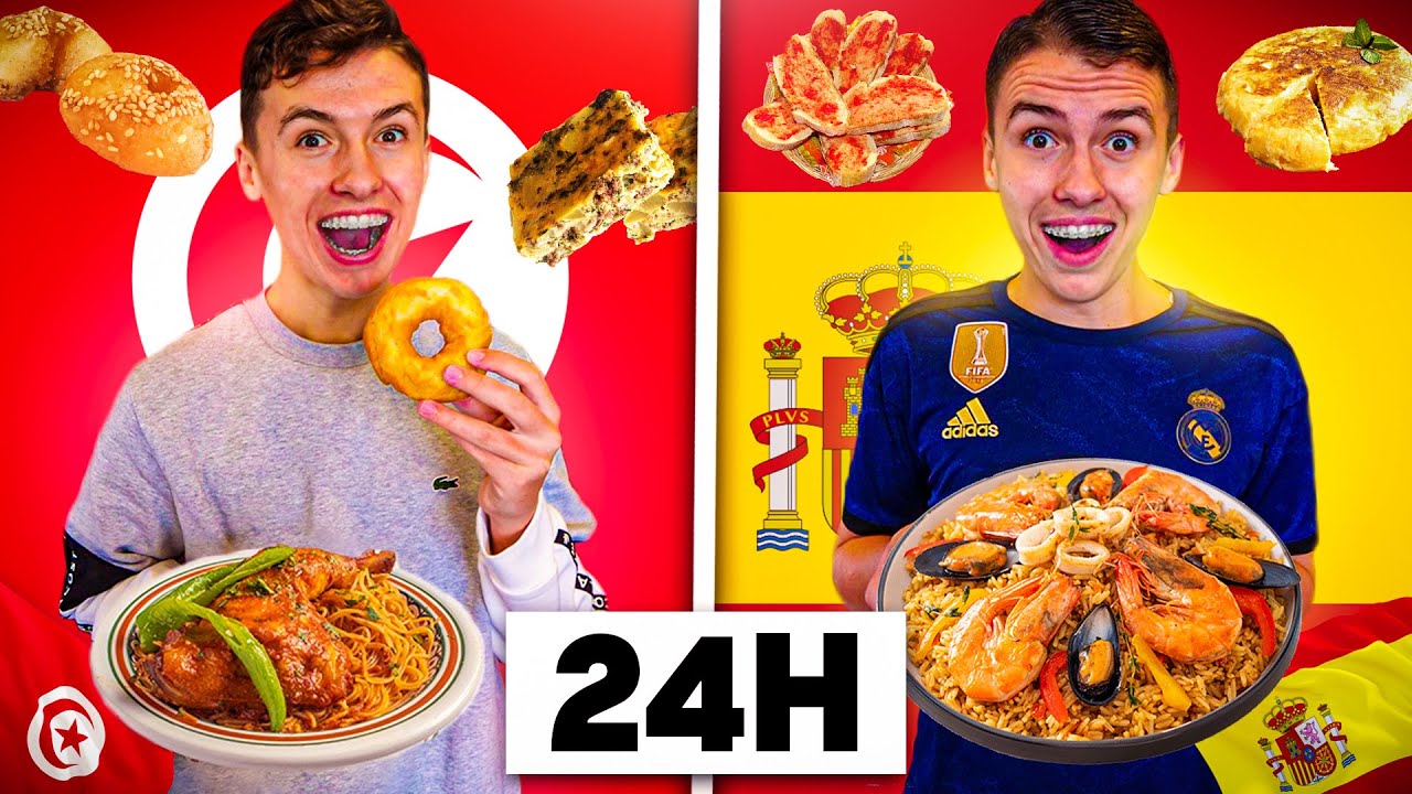 VIVRE COMME UN TUNISIEN VS UN ESPAGNOL PENDANT 24H !