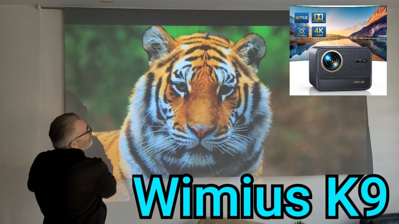 Wimius K9 test projektora Led FHD 1080p z certyfikatem Netflix i Prime video