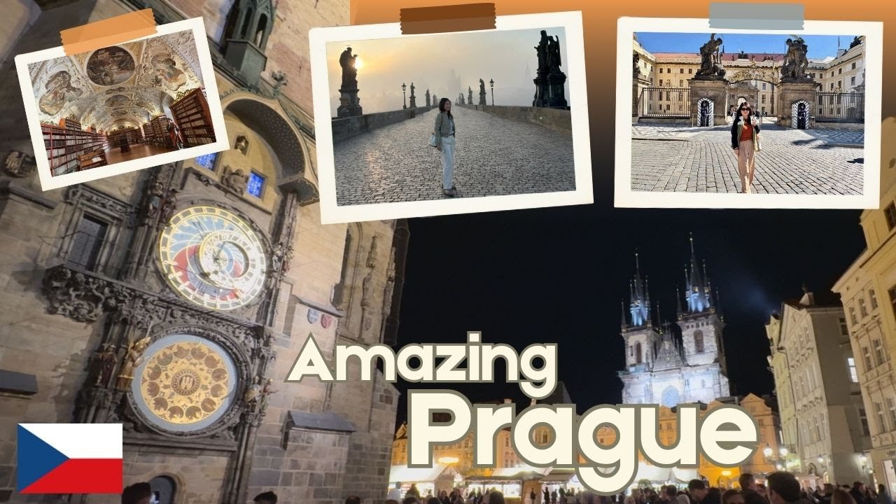 Visit Prague iconic landmarks at different times of the day/night. Vyšehrad fort. Strahov monastery.