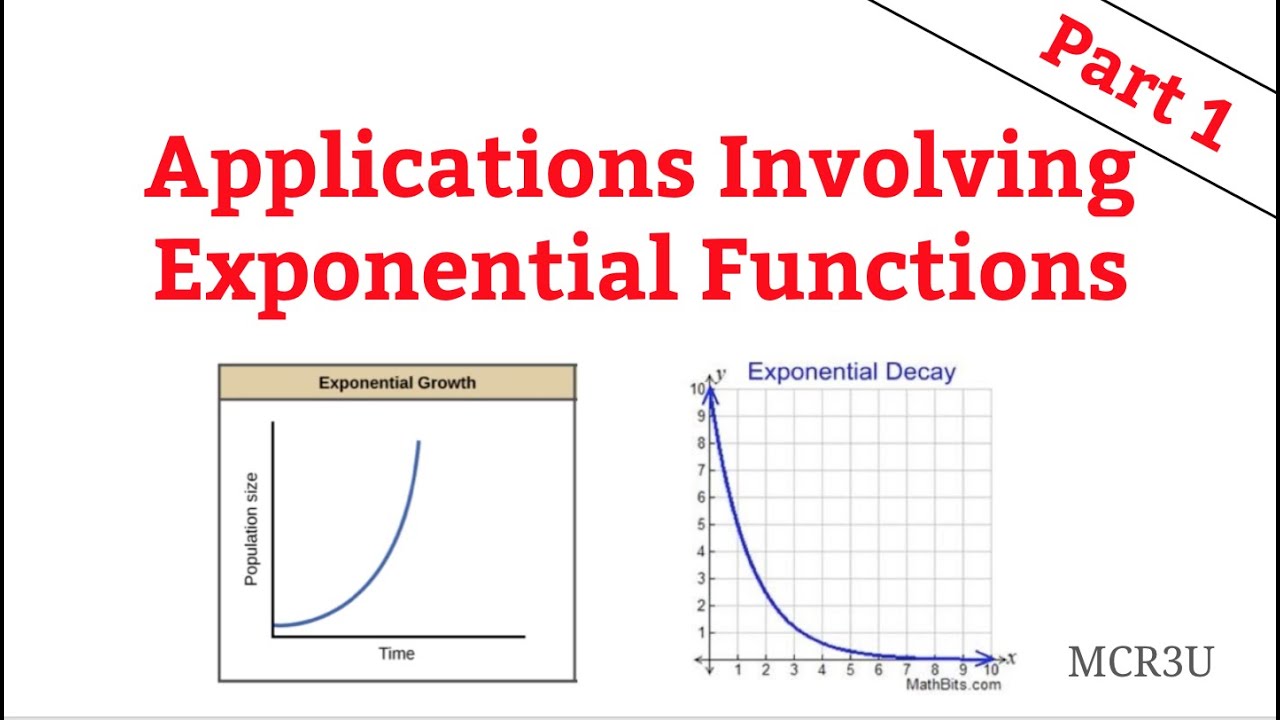 Applications Involving Exponential Functions - Part 1 (MCR3U)