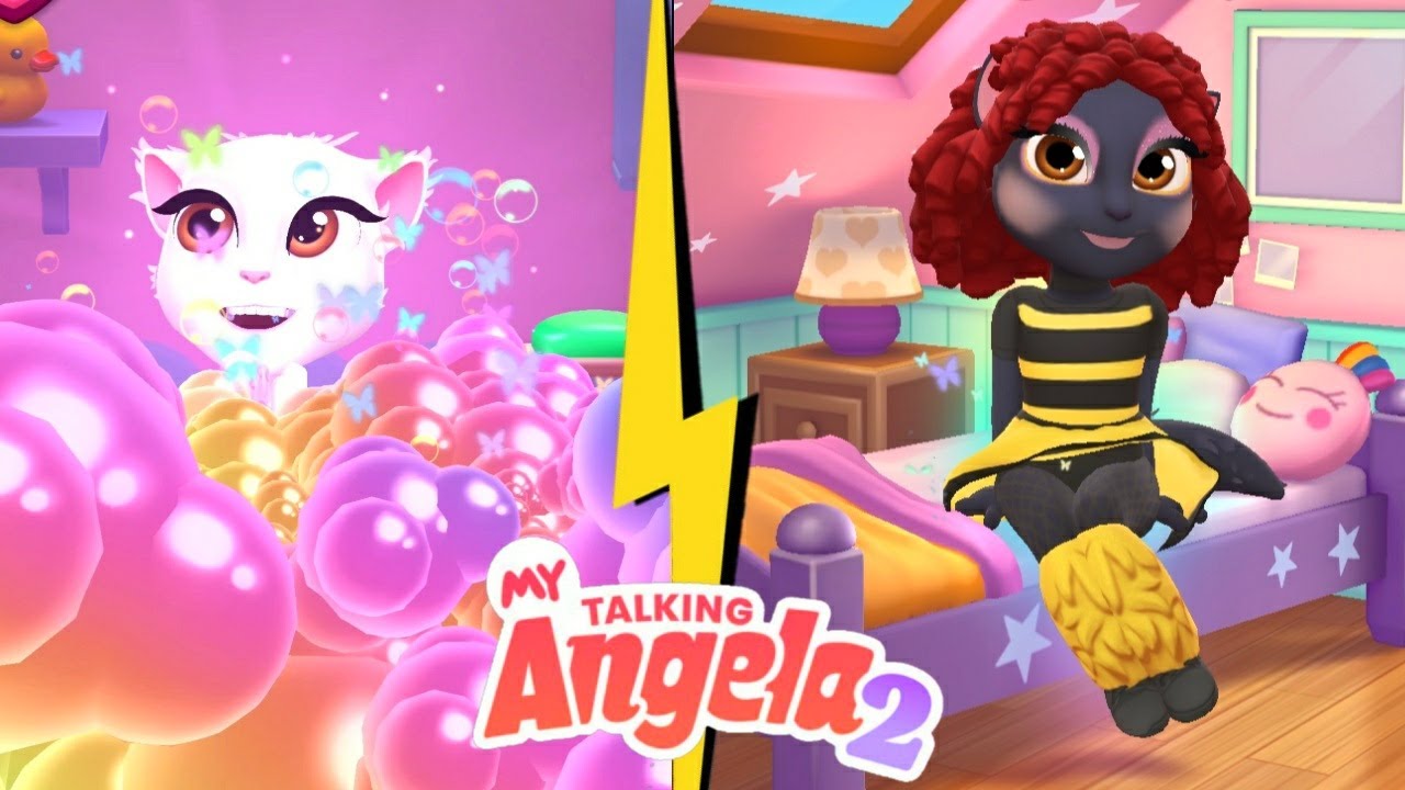 Angela Cute Black Fur: My Talking Angela 2 Android Gameplay Episode 10