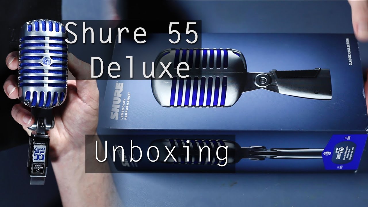Shure 55 Deluxe Unboxing Video Super Cardioid Dynamic Microphone