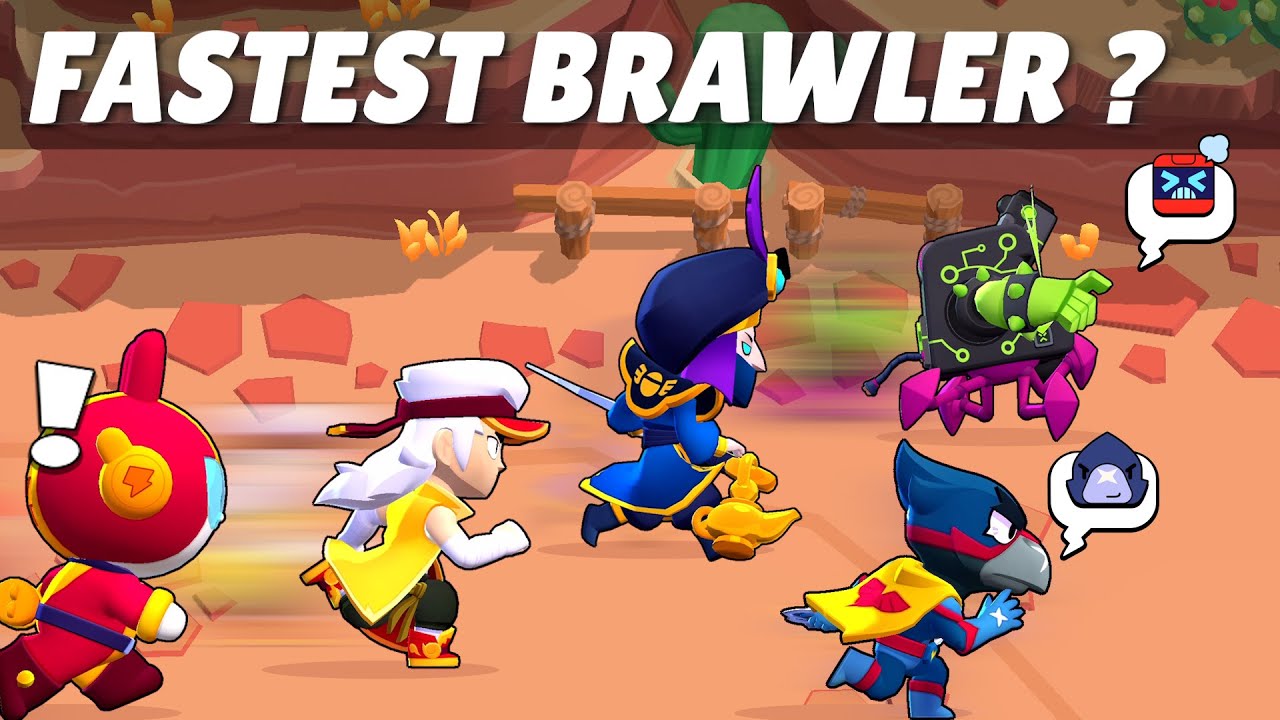 BRAWL STARS ALL TRIOS FASTEST BRAWLER