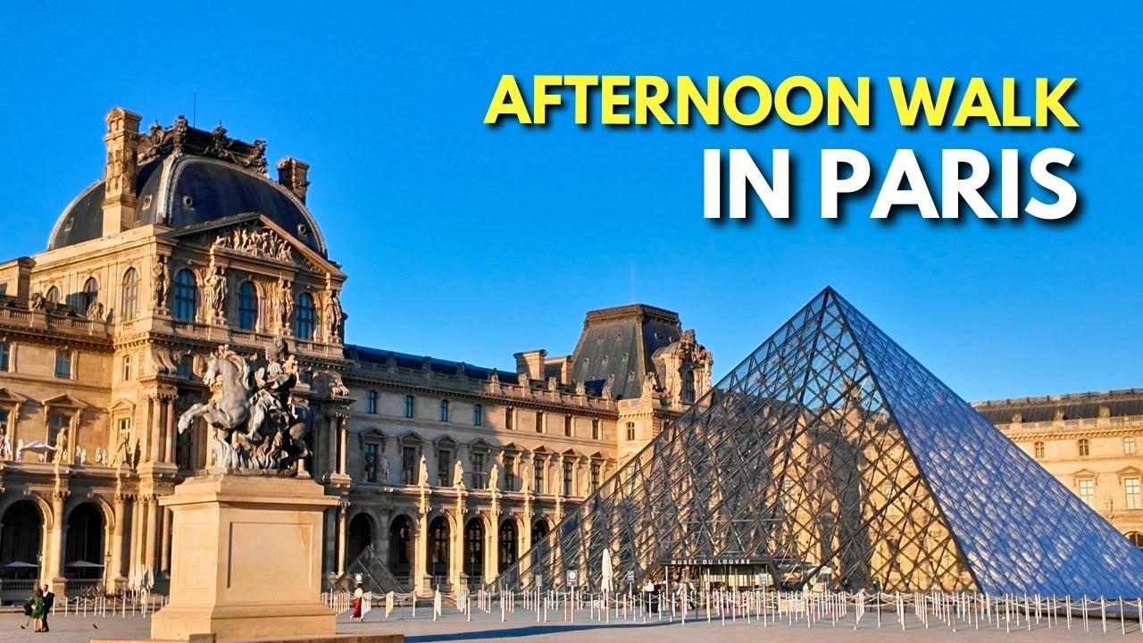 Quiet Sunset Walk in Paris | Louvre to Eiffel Tower in 4K