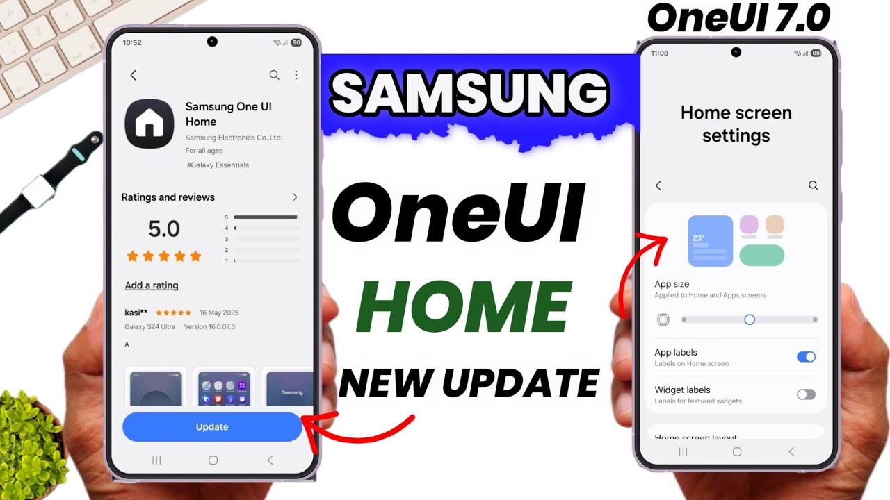 Samsung OneUI Home New UPDATE : May 2025 | S24 S23 S22 S23FE S21FE A55 A54 A34 A53 A73 M35 F55 S25