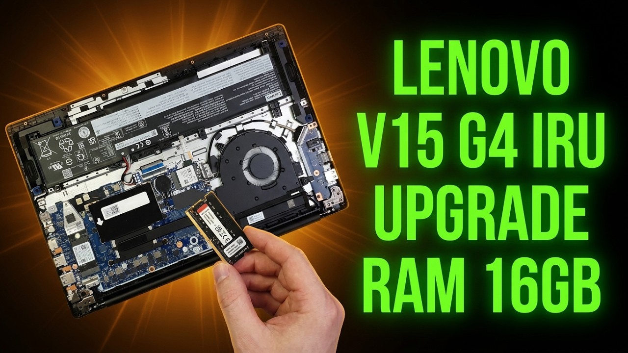 Разборка и модернизация/Upgrade ноутбука Lenovo V15 G4 IRU, добавляем ОЗУ/DRAM 8/16GB с нюансами