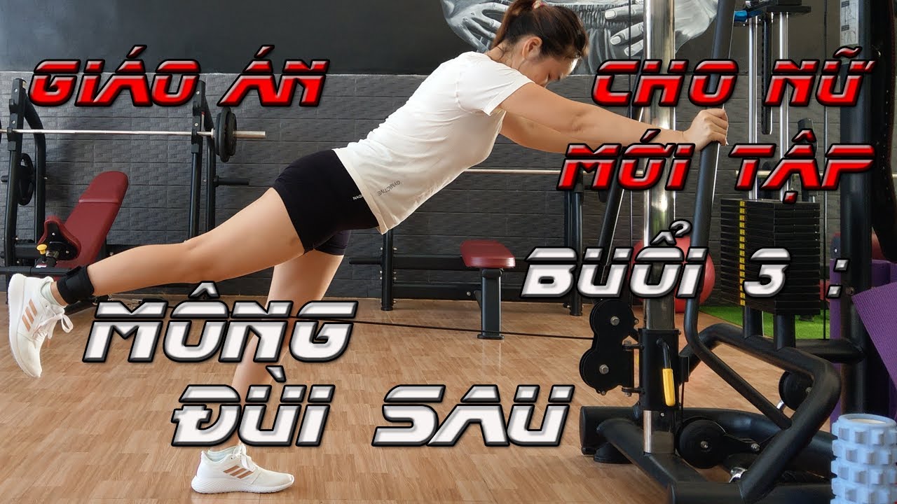 Lịch tập và Giáo Án cho Nữ mới Tập Gym | Buổi 3 : Mông - Đùi Sau | Nguyễn Hoàng Gym