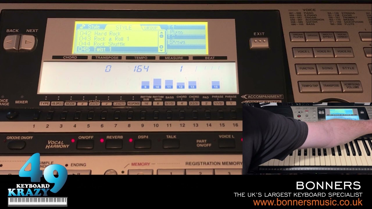 Yamaha PSR-740 Keyboard - 160 Accompaniment Styles Part 2/4