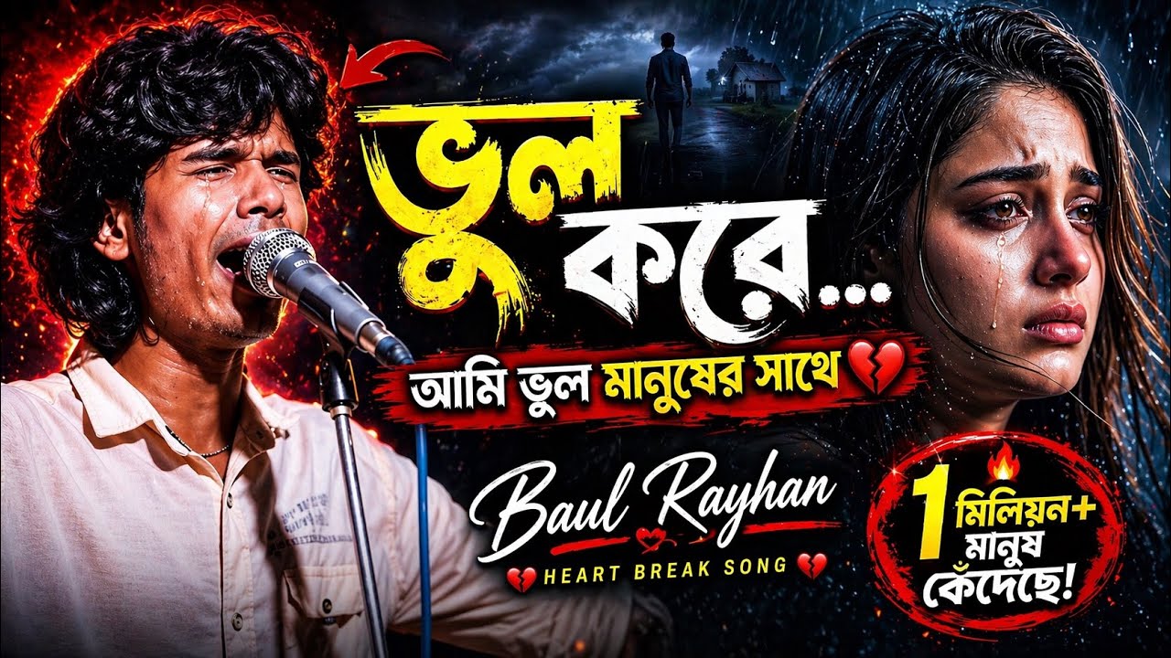 ভুল করে আমি ভুল মানুষের সঙ্গে 😭 | জানতাম নারে ইট পাথরে গড়া তোমার মন | বাউল রায়হান | Ajoy Dada