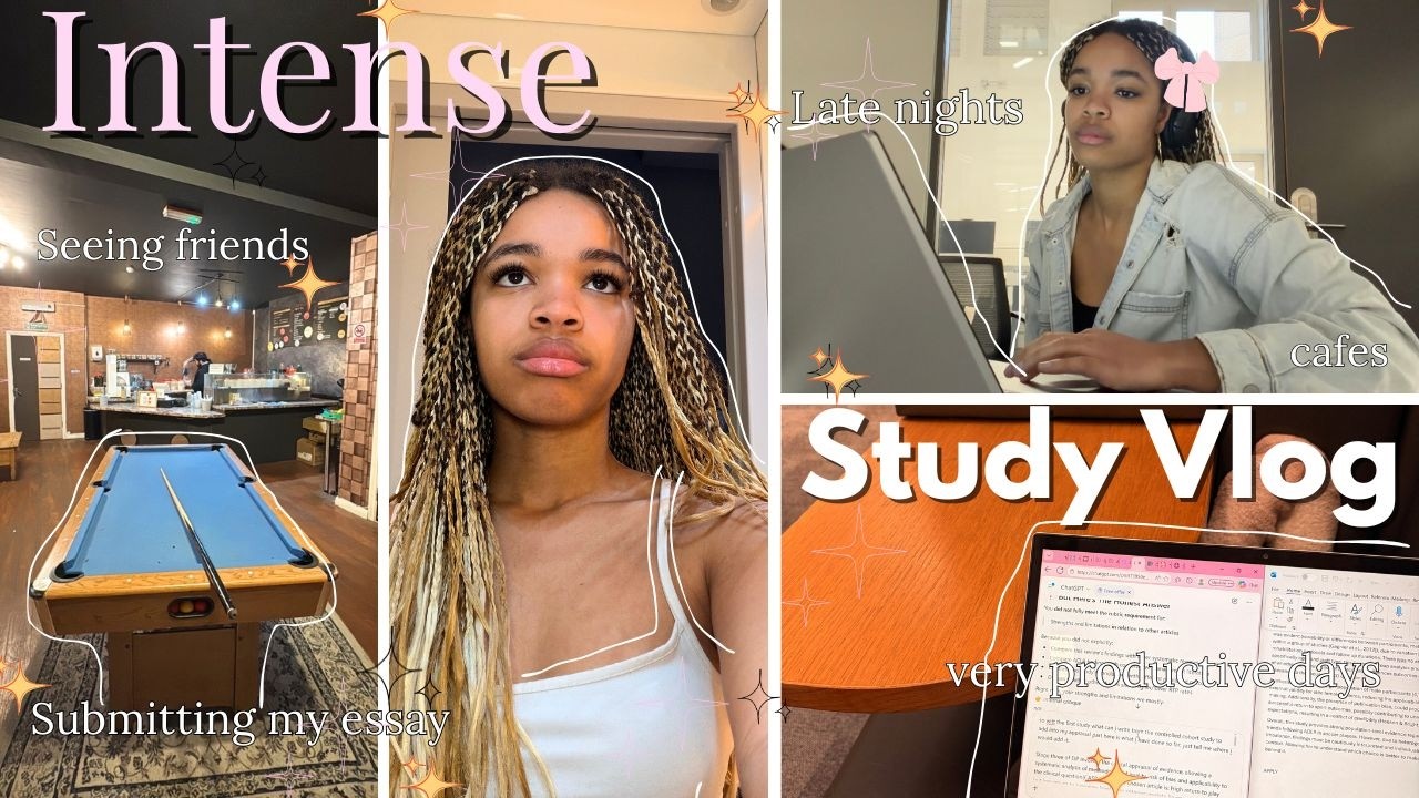 72 HOUR STUDY VLOG | finishing my essay, LOTS of studying, library sesh, productive days