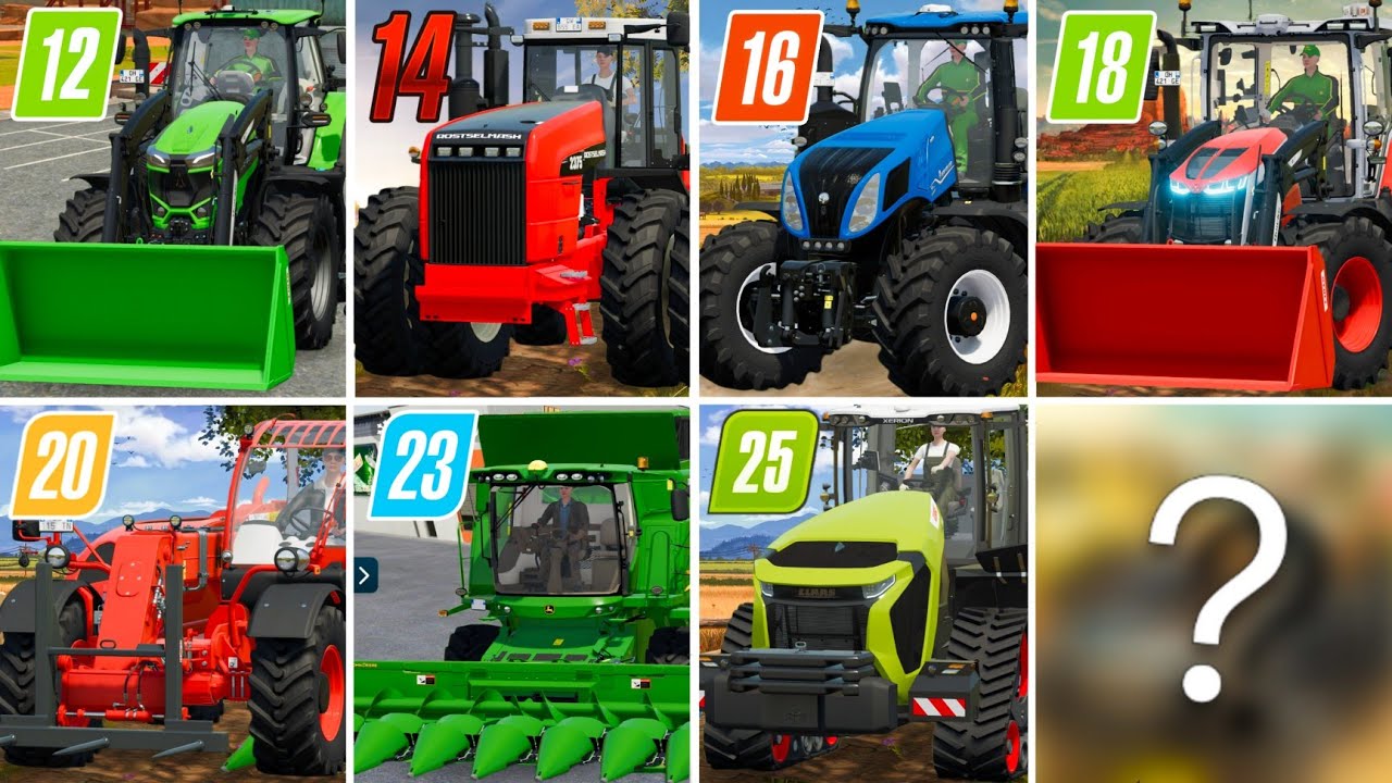 Fs12 vs Fs14 vs Fs16 vs Fs18 vs Fs20 vs Fs23 | Cultivating & Harvesting Compare | Timelapse |
