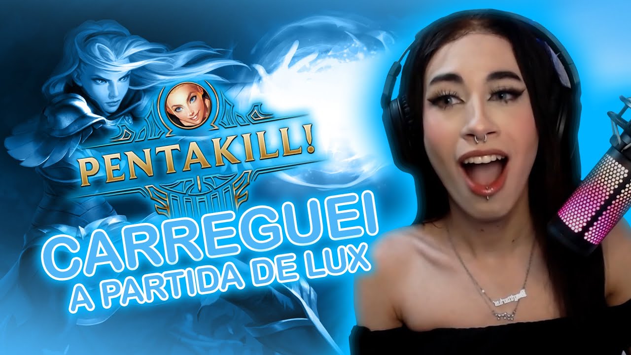 PRIMEIRO PENTAKILL do ANO! Lux mid gameplay