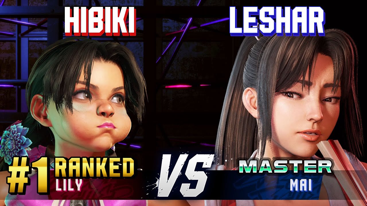 SF6 ▰ HIBIKI (#1 Ranked Lily) vs LESHAR (Mai) ▰ High Level Gameplay