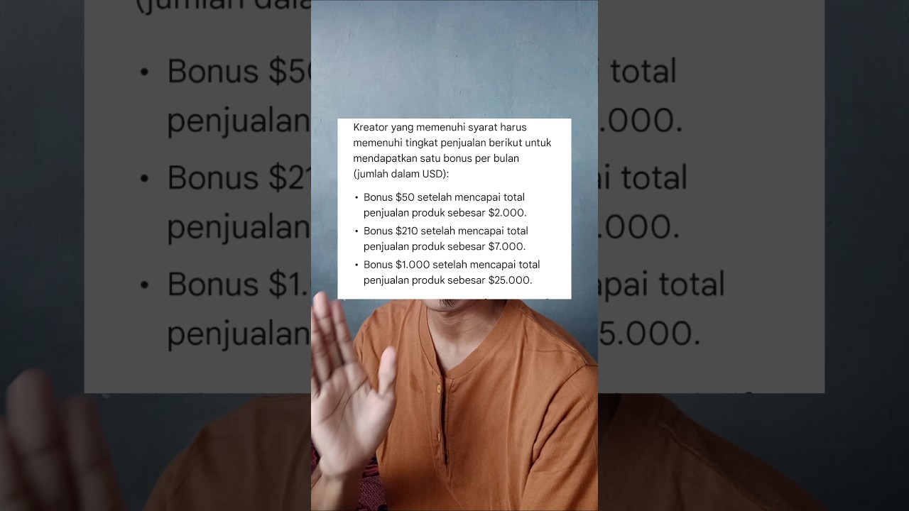 Bonus Afiliasi YouTube #monetisasi