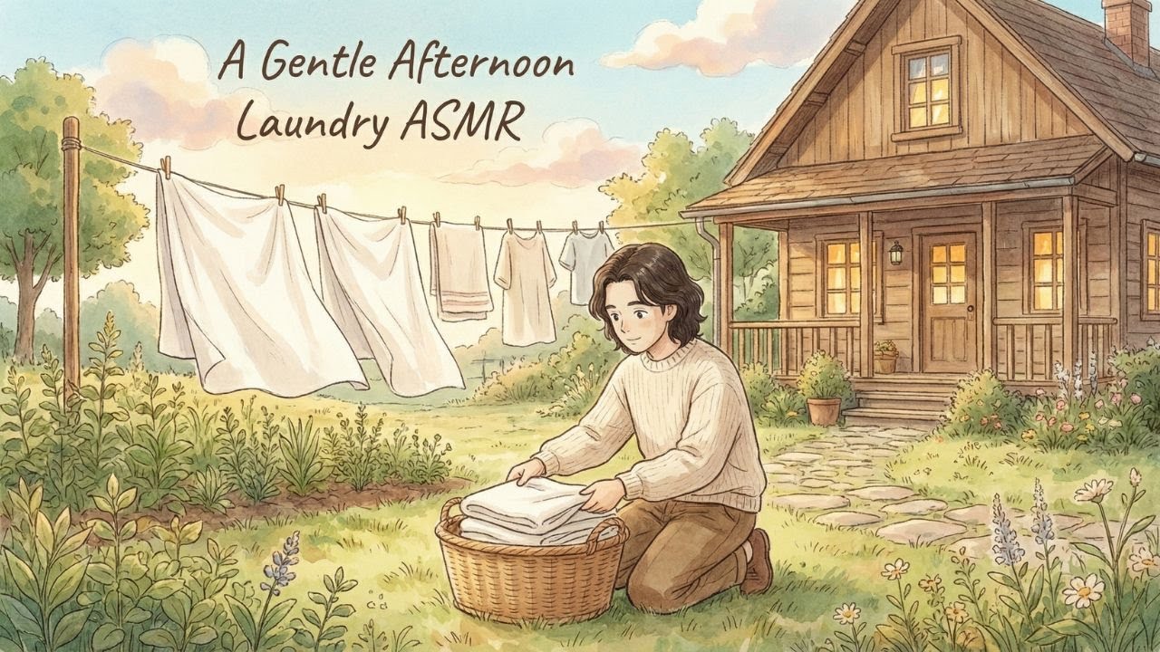 A Quiet Countryside Routine | Ghibli Style 🌿🧺 (ASMR)