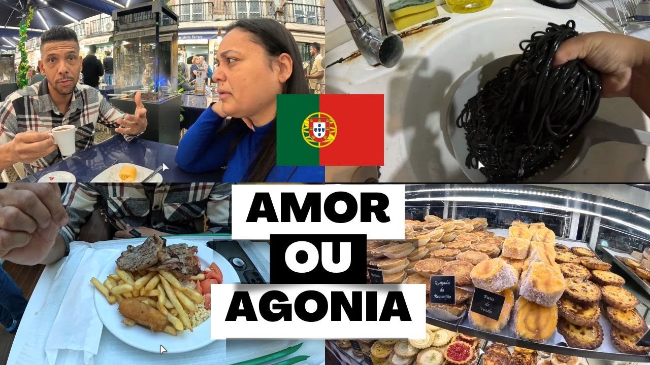 LINGUINE NEGRO, Comida BRASILEIRA e Doces PORTUGUESES em LISBOA