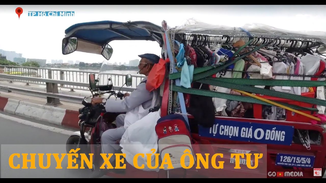 CHUYẾN XE QUẦN ÁO 0 ĐỒNG VÀ HÀNH TRÌNH HƠN 50KM MỖI NGÀY CỦA CỤ ÔNG 81 TUỔI