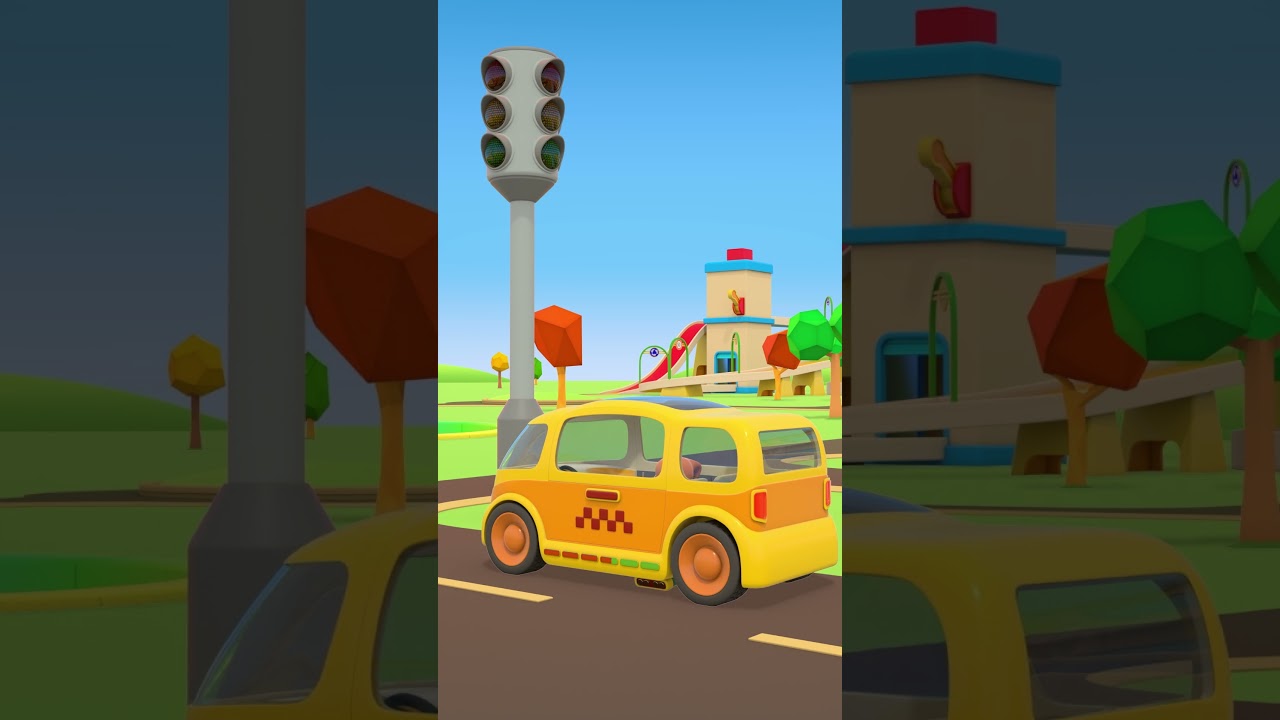 Fire truck saves the taxi! Shorts for kids & car cartoons | Helper Cars 