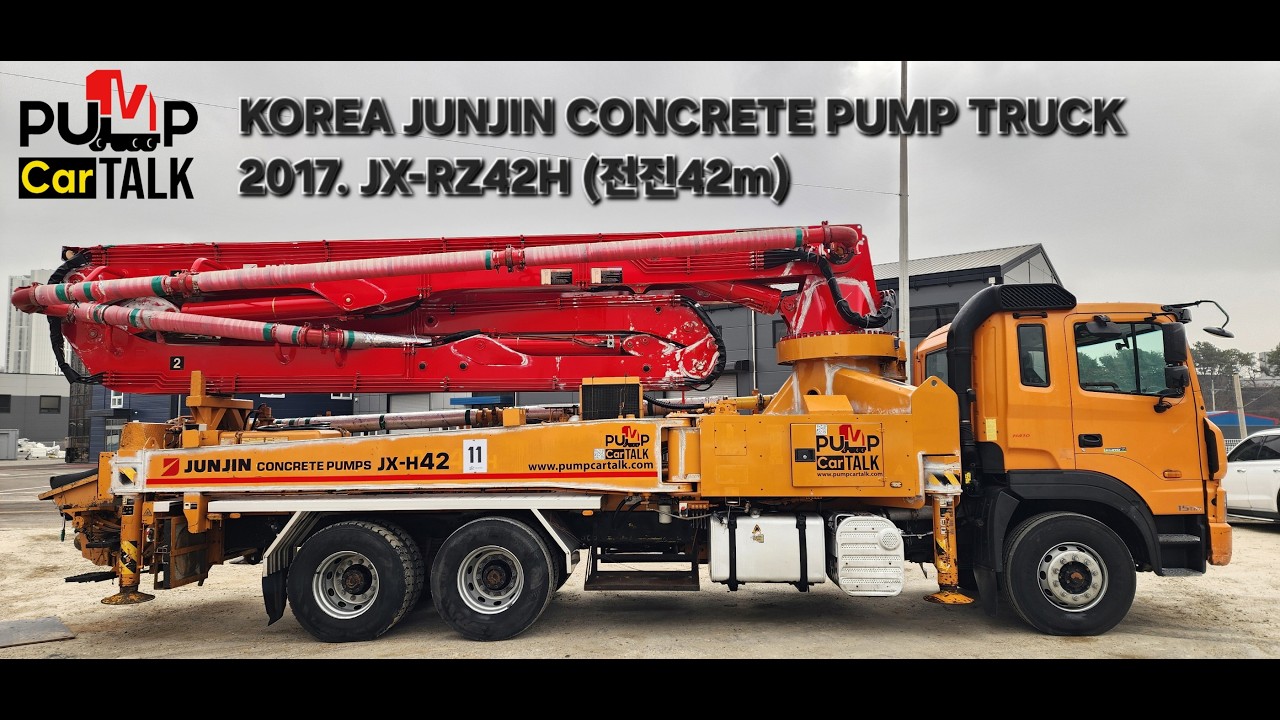 Korea Used Concrete Pump Truck 2017. JX-RZ42H (JUNNIN42m)