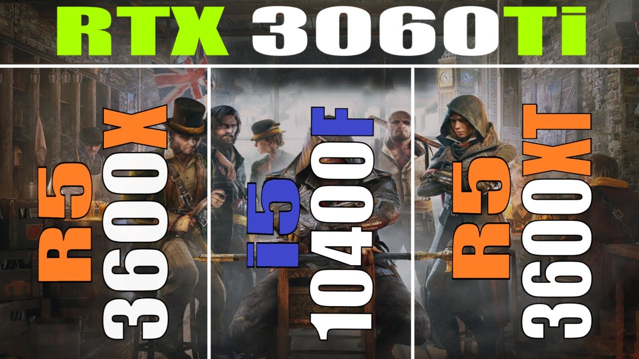 RYZEN 5 3600X vs INTEL i5 10400F vs RYZEN 5 3600XT || RTX 3060Ti || PC GAMES TEST ||