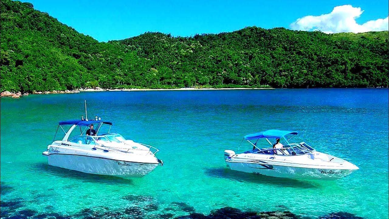 🔴 PASSEIO DE LANCHA em UBATUBA 🚢 MELHORES PRAIAS DE UBATUBA 🌅😎🌴