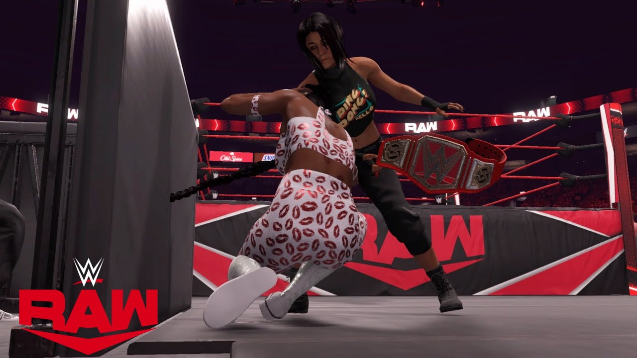 WWE 2K22 RAW BAYLEY ATTACKS BIANCA BELAIR