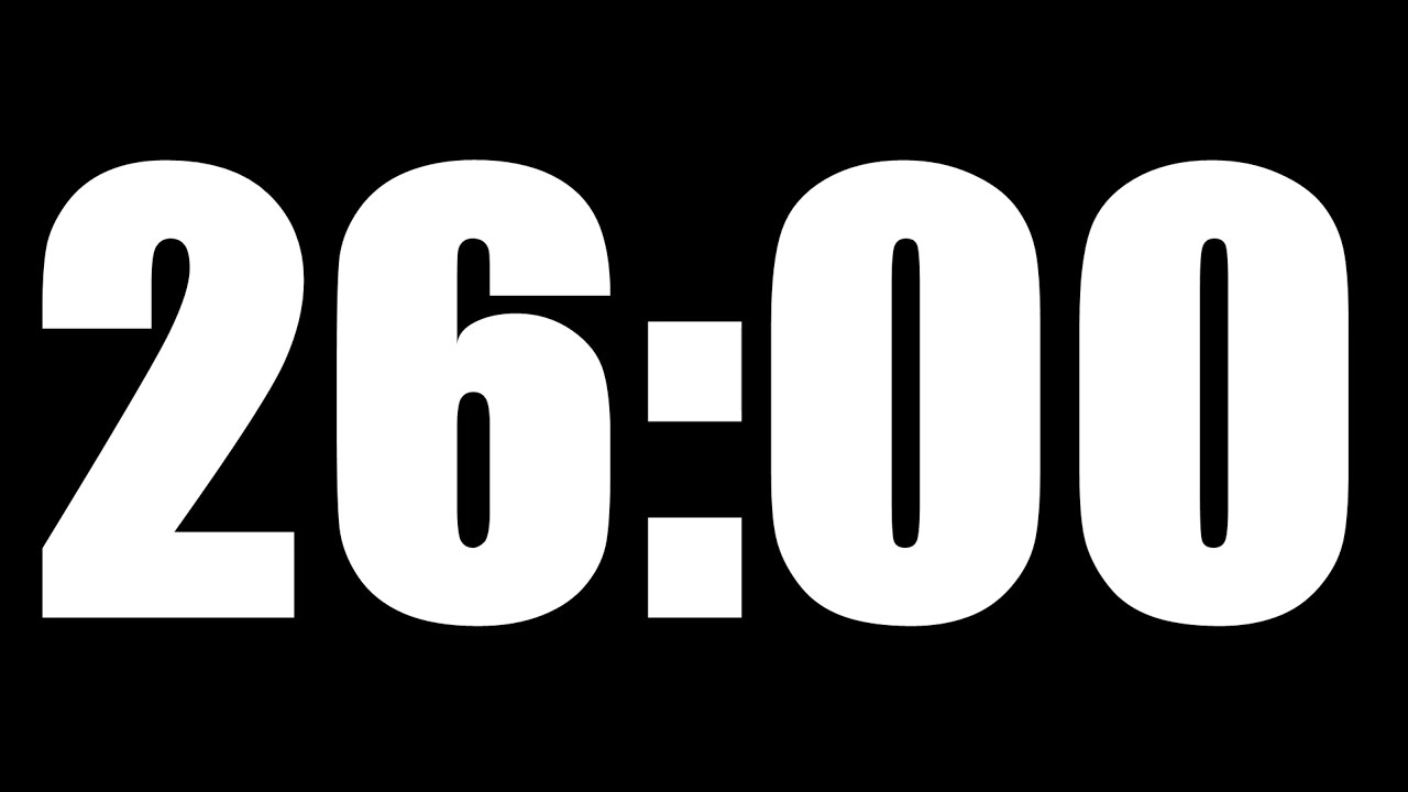 26 MINUTE TIMER | LOUD ALARM  ⏰