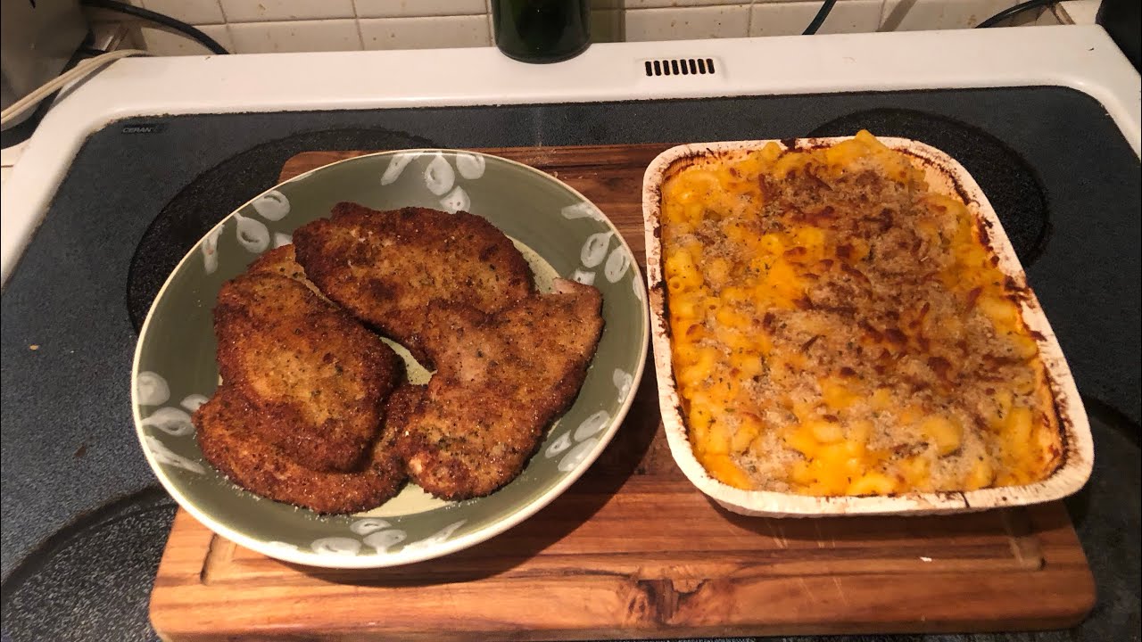 Cooking: Pork Cutlets and Not Homemade Mac&Cheese! #porkcutlet #macaroniandcheese 