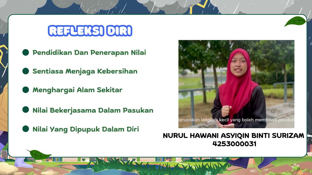 REFLEKSI HASIL KANDUNGAN VIDEO PROJEK AKHIR