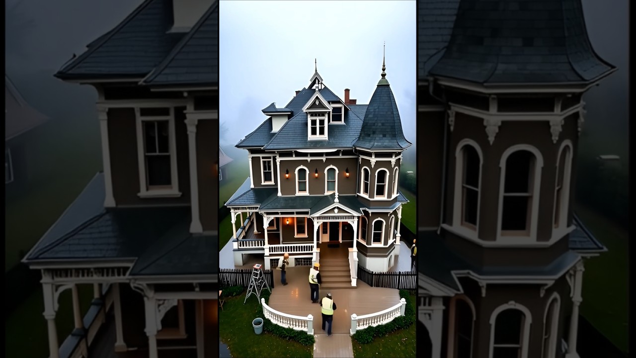 Foggy Morning at a Stunning 1800s Victorian Mansion – Pure Magic 