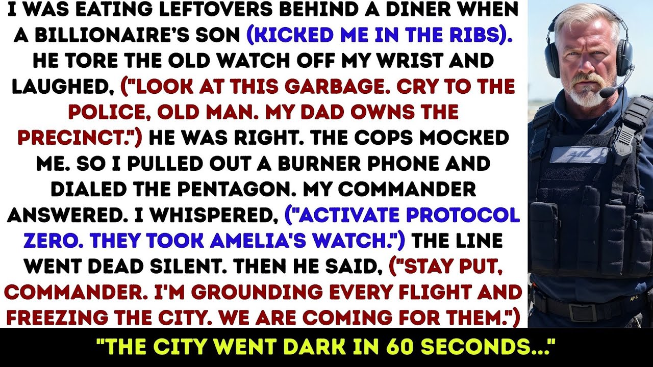 Rich Thugs Stole An Old Man's Watch—One Call. The Billionaire Navy SEAL Locked The Whole City