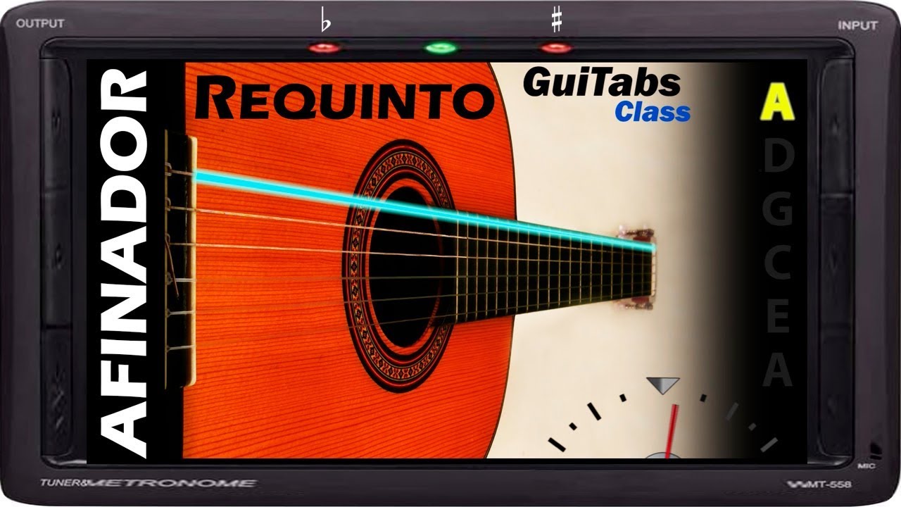 AFINADOR REQUINTO 🎸📟 / A Standard = A D G C E A / GuiTuners 🎸