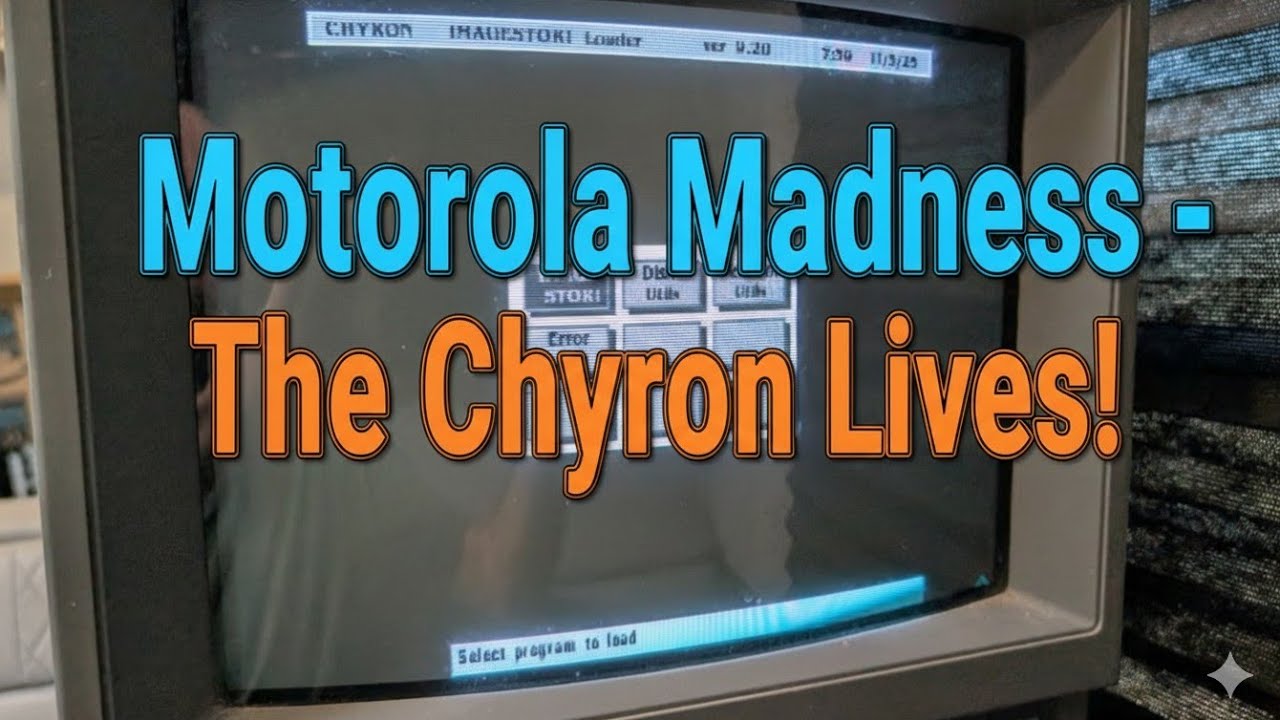 Безумие Motorola — резервное копирование диска Chyron