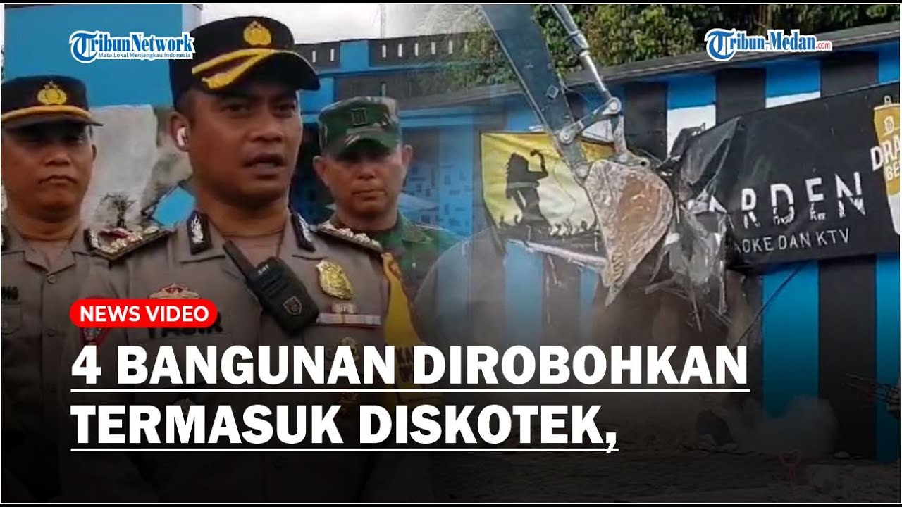 4 Bangunan di Key Garden Dirobohkan Termasuk Diskotek, Kabag Ops: Sering Terjadi Peredaran Narkoba