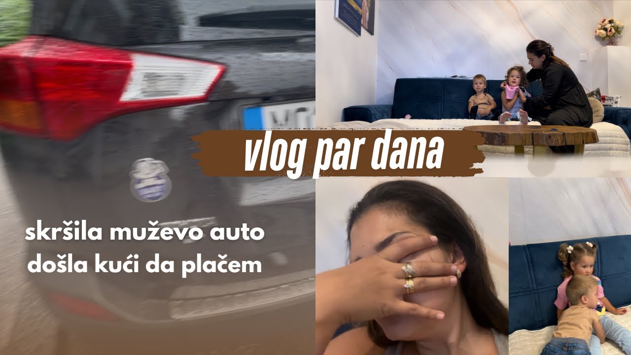 Vlog - muž na terenu a ja sama danima, sve mi krenulo niz brdo 🫣
