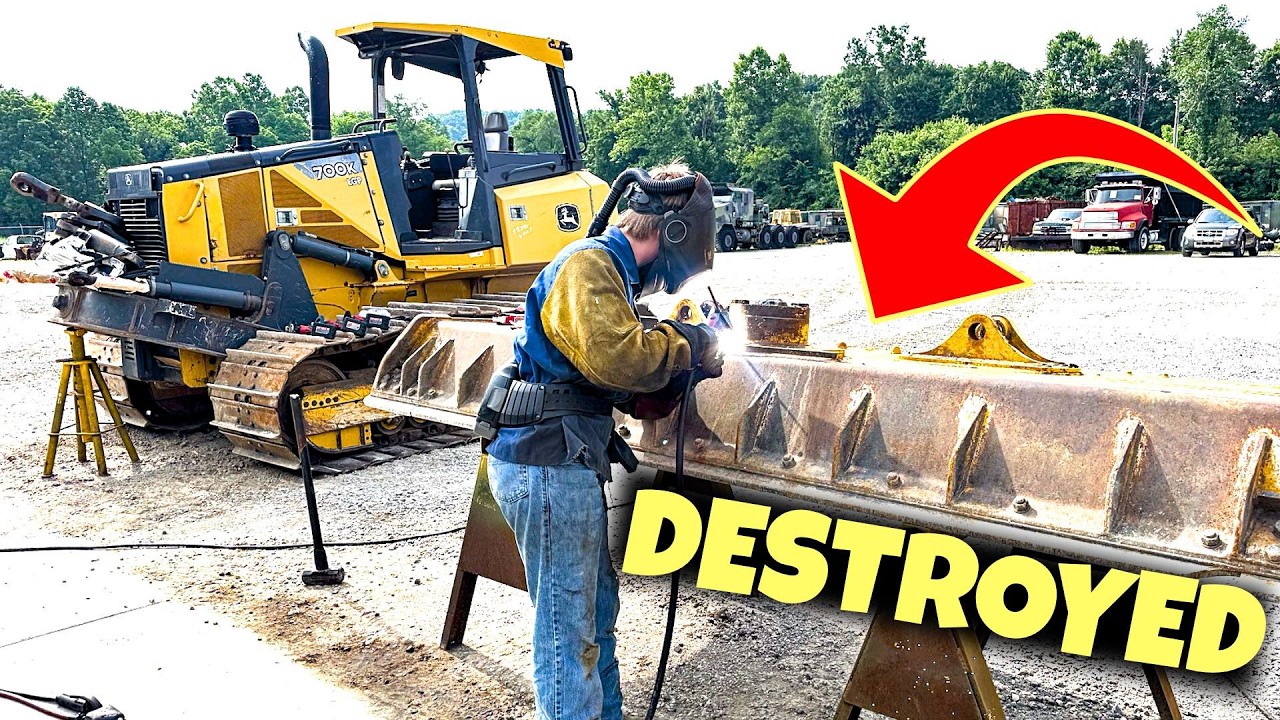 Loggers DESTROY John Deere Dozer Blade...Gonna Be Expensive!