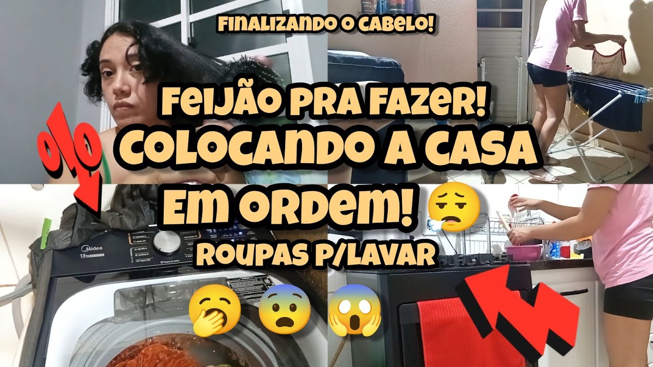 NUNCA MAIS USEI - CASA EM ORDEM & FIZ FEIJÃO + LAVEI ROUPA+ FIZ ESCOVA #shortsvideo 