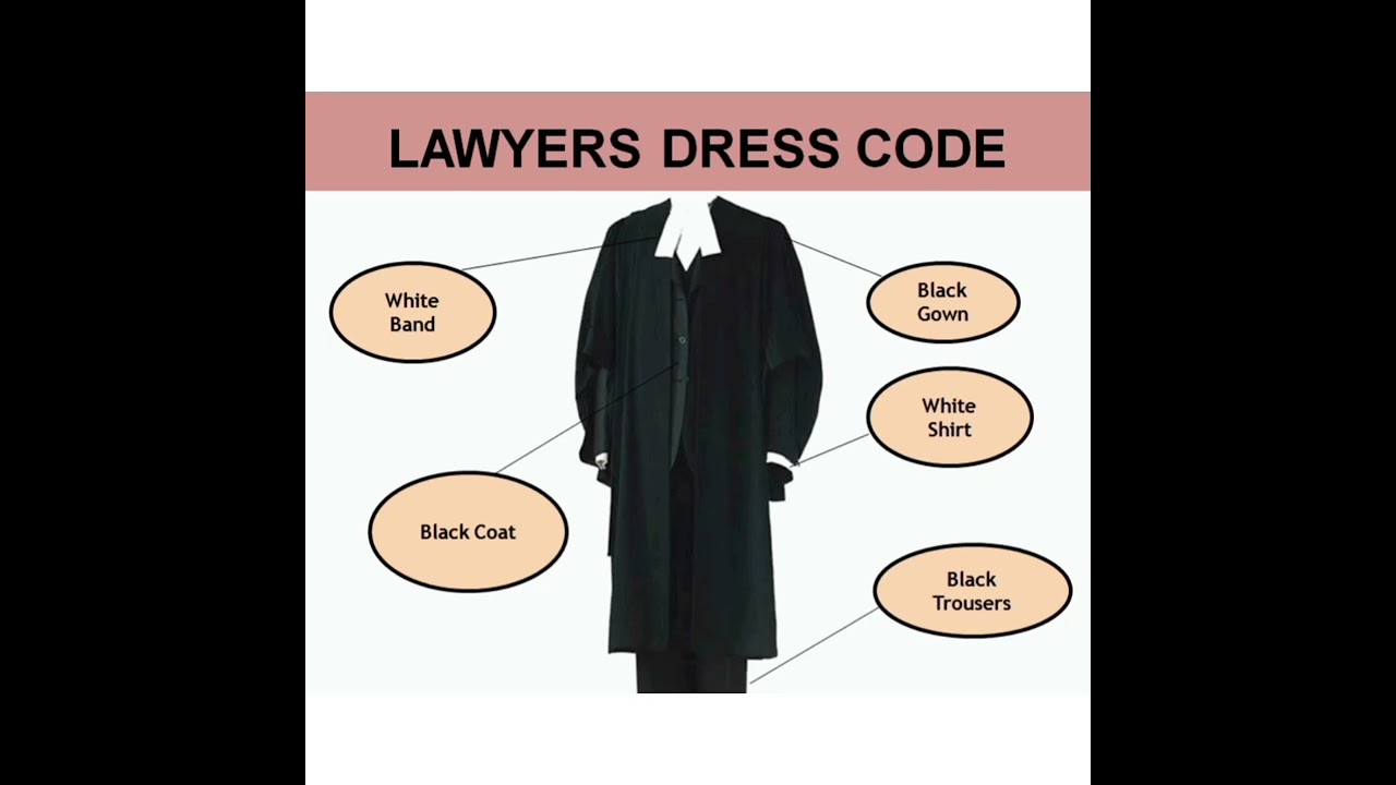 #Law ⚖️....Lawyers dress code🎗️