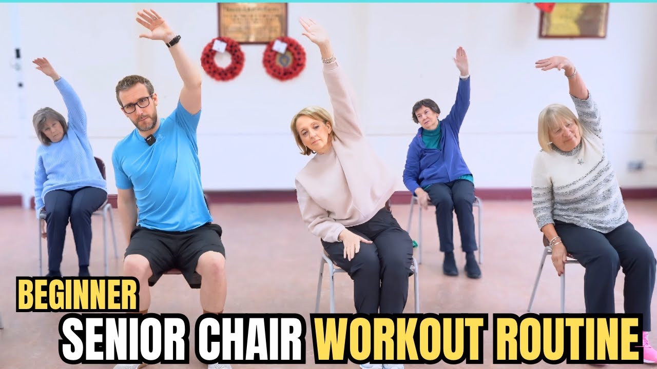 Chair Workout For Seniors Over 60 | Easy Full Body Seated Exercise Routine For Beginners
