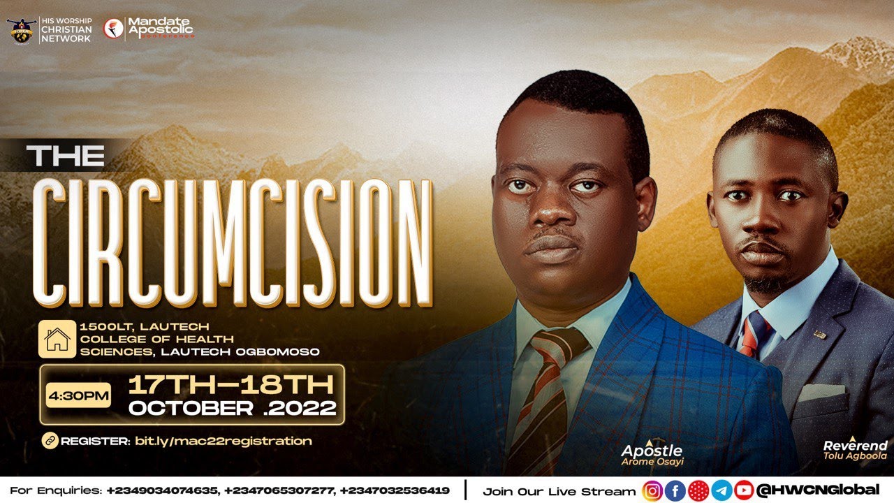 MANDATE APOSTOLIC CONFERENCE II THE CIRCUMCISION (Day 1) II October 17th, 2022